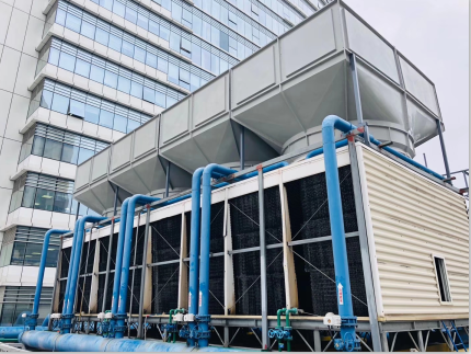 200噸橫流冷卻塔5米處測得噪音52分貝，問鼎整個行業(yè)誰能做到！