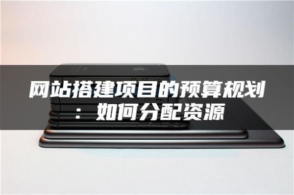 網(wǎng)站搭建項目的預(yù)算規(guī)劃：如何分配資源